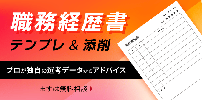 面談導線_職務経歴書ブラッシュアップ