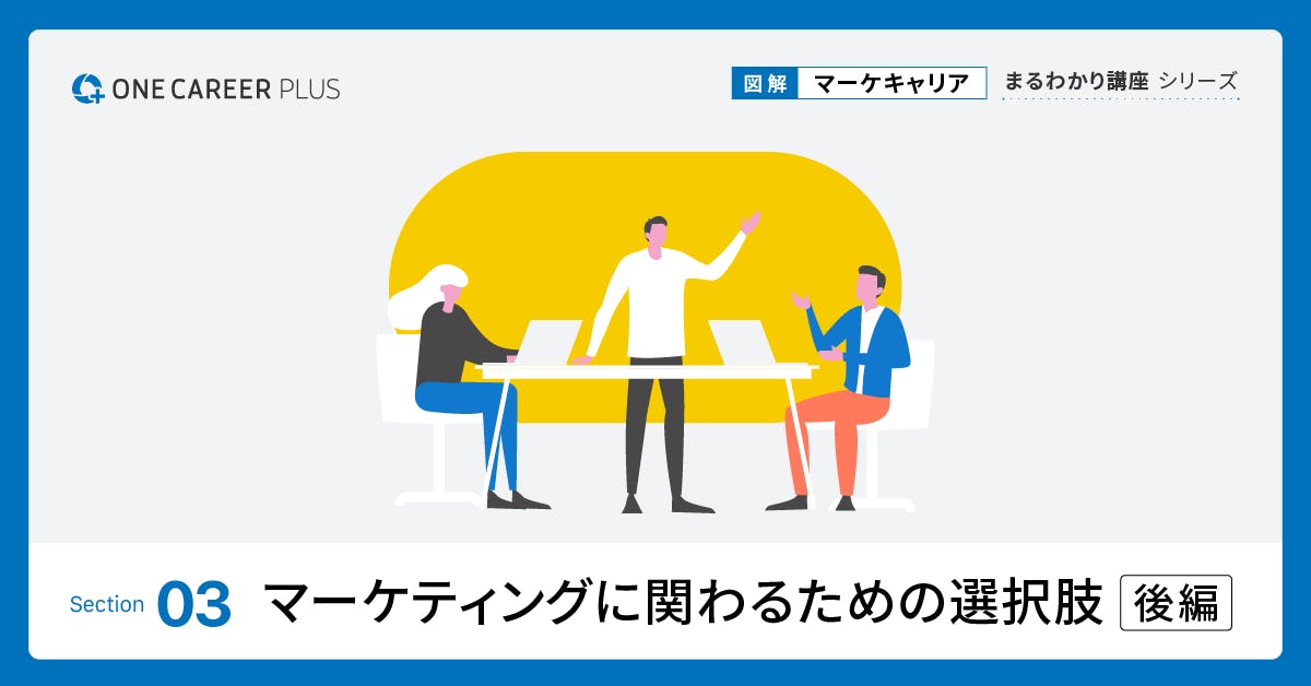 【図解】マーケキャリアまるわかり講座 Section 3　　マーケティングに関わるための選択肢 (後編)