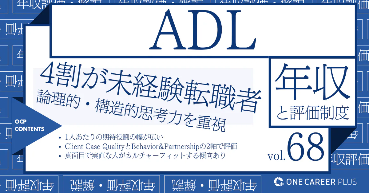 アーサー・ディ・リトル(ADL)、30歳の目安年収は2,200万円！｜役職